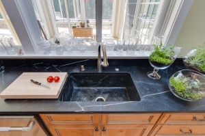 Soapstone Kitchen Sink with single bowl 