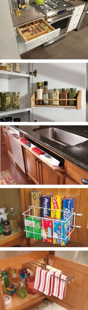 Kitchen Cabinet Accessories to punch up any kitchen