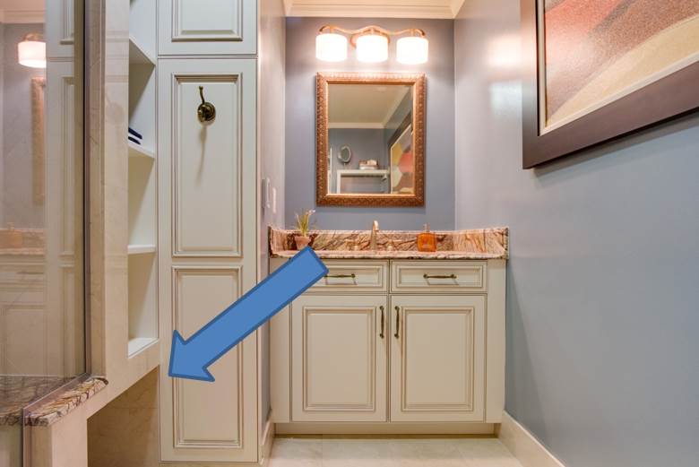 Bathroom Design Ideas - The Unexpected Opening Bathroom Design Ideas - Adding Storage