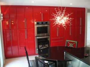 Rock the Red Cabinet finish