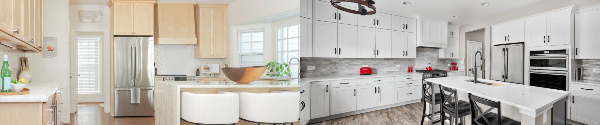 Wood Cabinets vs. White Cabinets: Which Is Right for Your Kitchen?