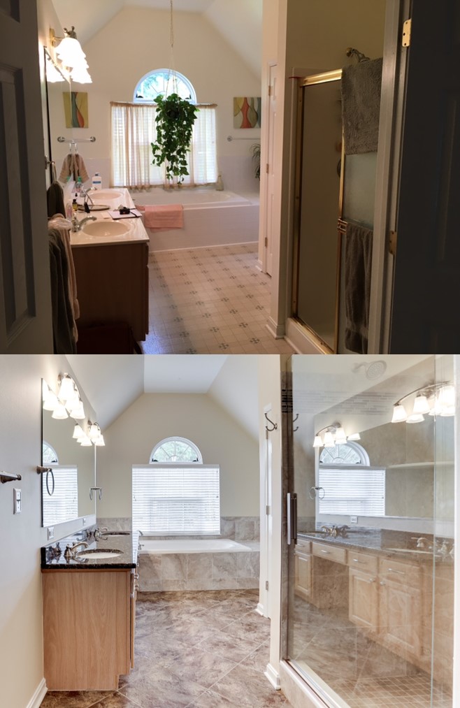 Maryland Bathroom Before and After by Reico