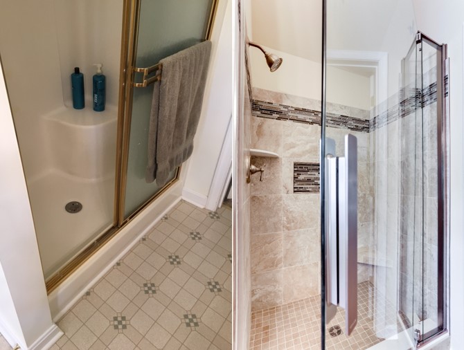 Shower Before and After by Reico 